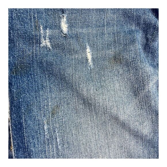 Cruel Jeans Junior 3L Tall Blue Denim Wash Straight Leg Distressed Jeans Jacey - Picture 6 of 8